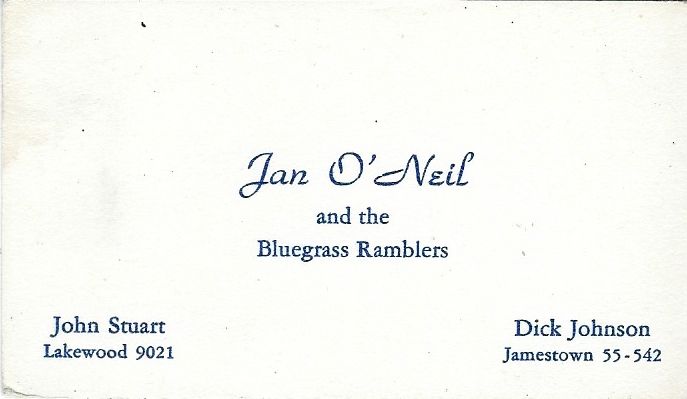 Janet's business card